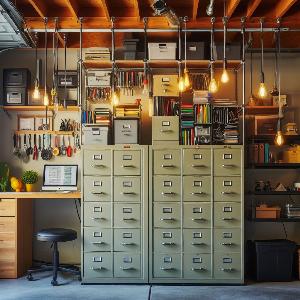 Innovative Uses for File Cabinets in Garage Organization-2